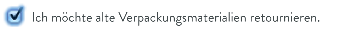 Recycling-Checkbox